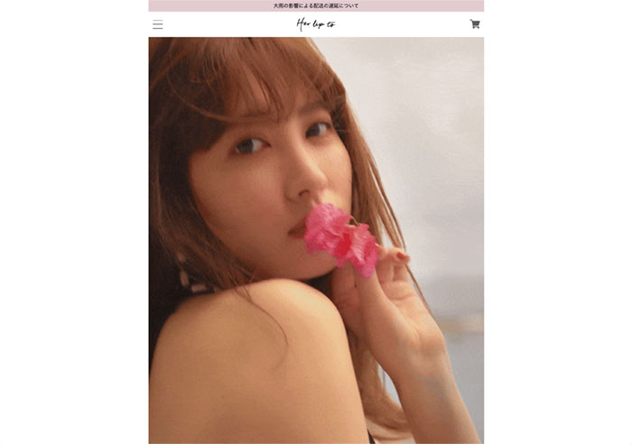 小嶋陽菜さんプロデュースのアパレルブランド「Her lip to」